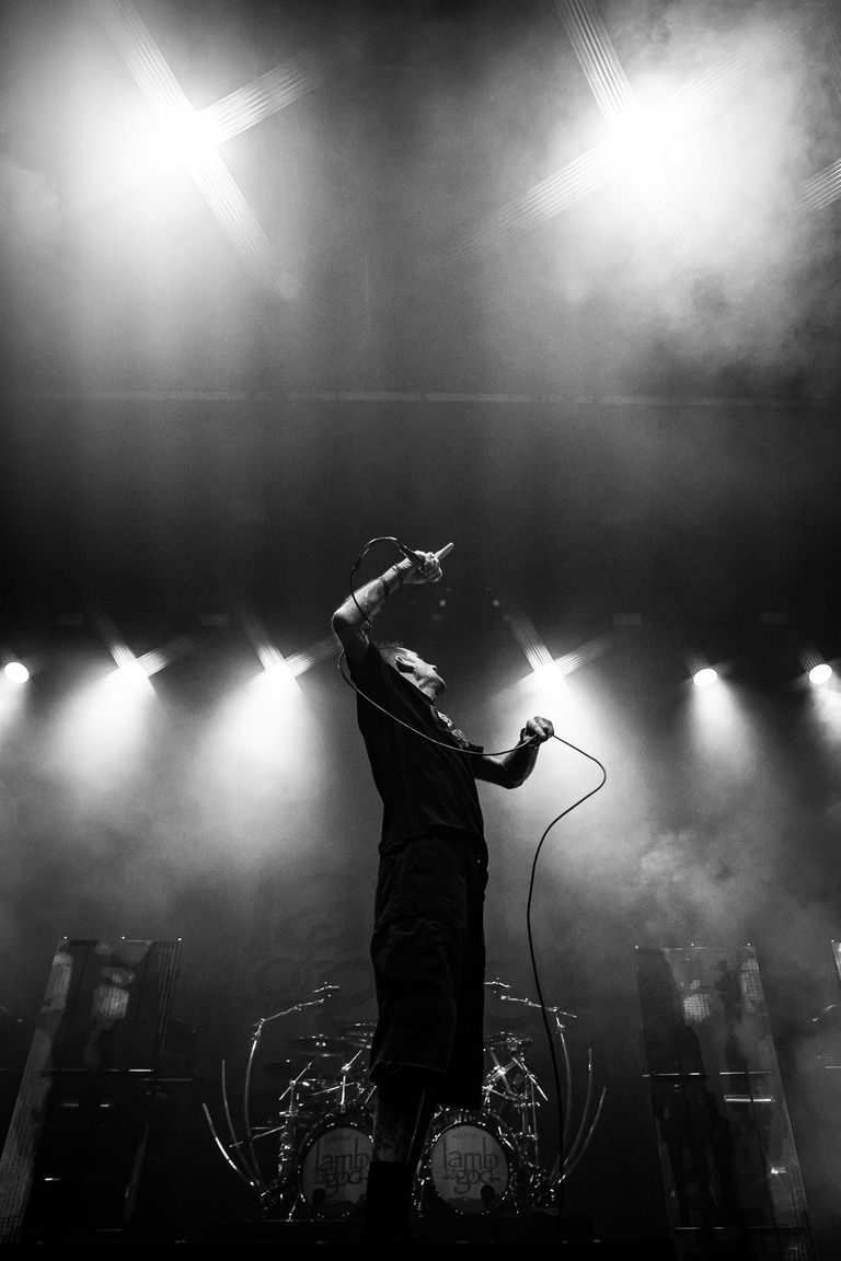 Lamb of God performing live at AEC Theatre in Adelaide